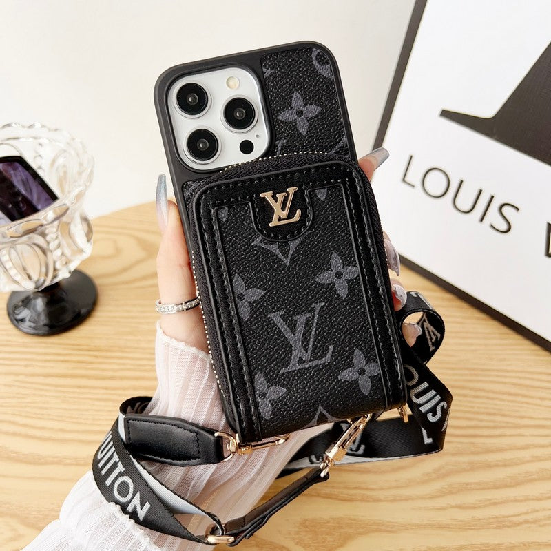 Lou GG Card Holder Chain iPhone Case mysite