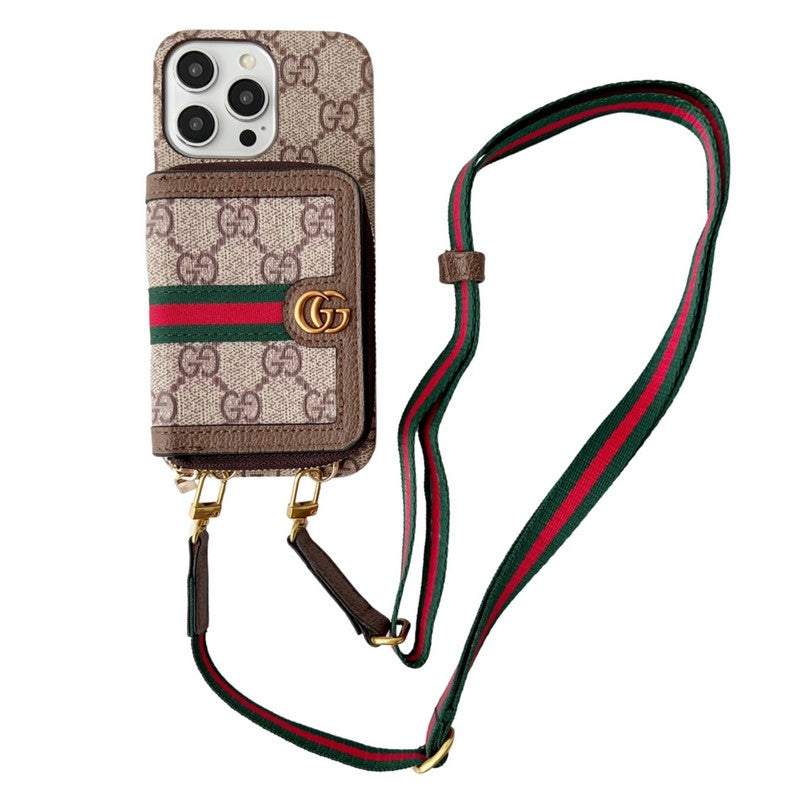 Lou GG Card Holder Chain iPhone Case mysite