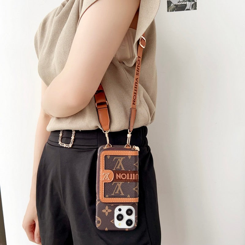 Lou GG Card Holder Chain iPhone Case mysite