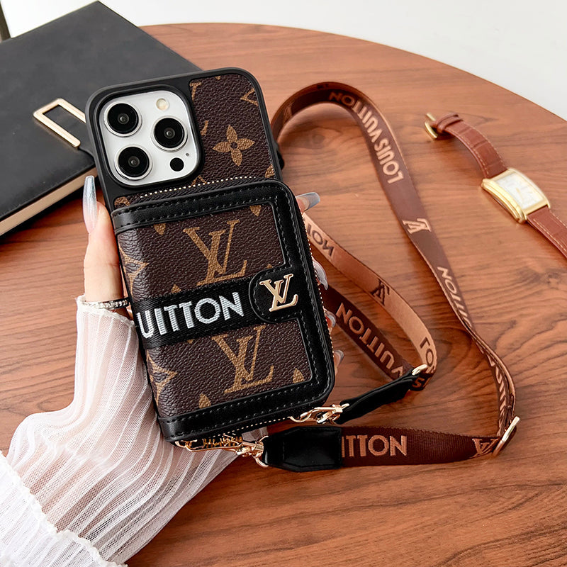 Lou GG Card Holder Chain iPhone Case mysite