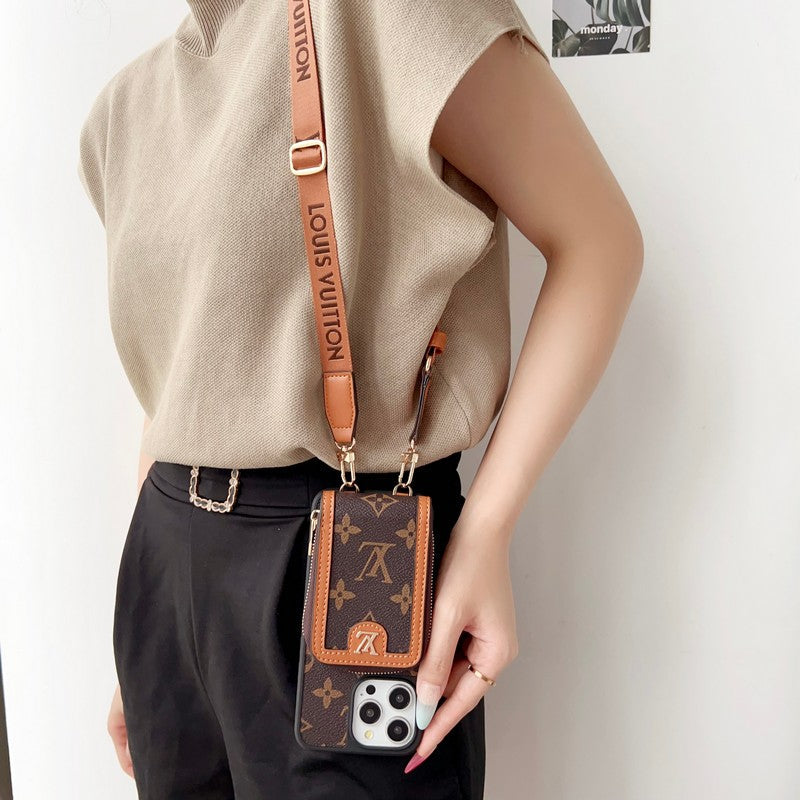 Lou GG Card Holder Chain iPhone Case mysite