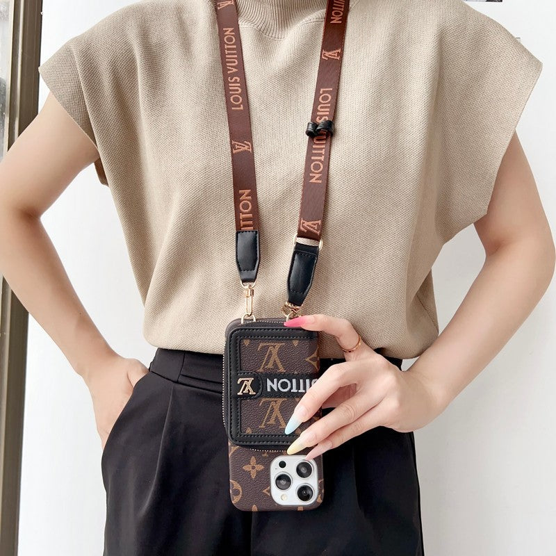 Lou GG Card Holder Chain iPhone Case mysite