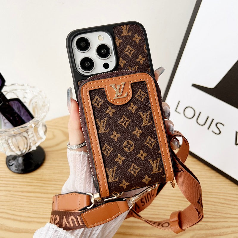 Lou GG Card Holder Chain iPhone Case mysite