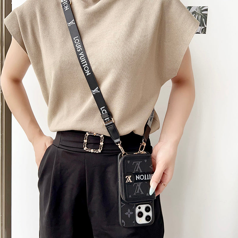 Lou GG Card Holder Chain iPhone Case mysite