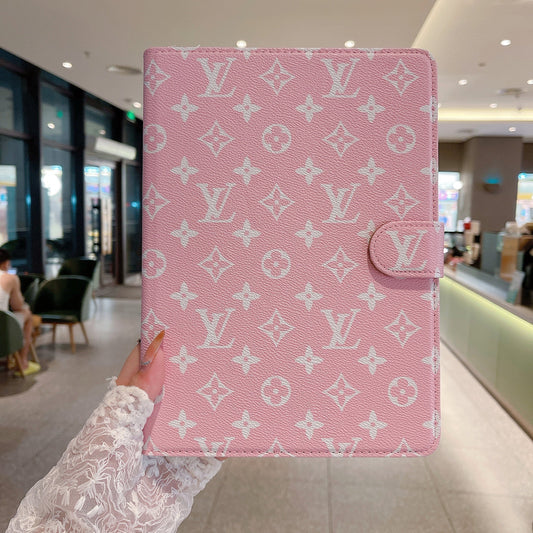 Elegant Monogram Canvas Flip Cover Apple iPad Protective Leather Case mysite