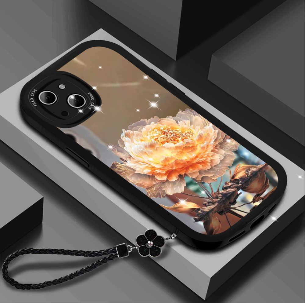 Mirror Flower With Wristband For iPhone Case mysite