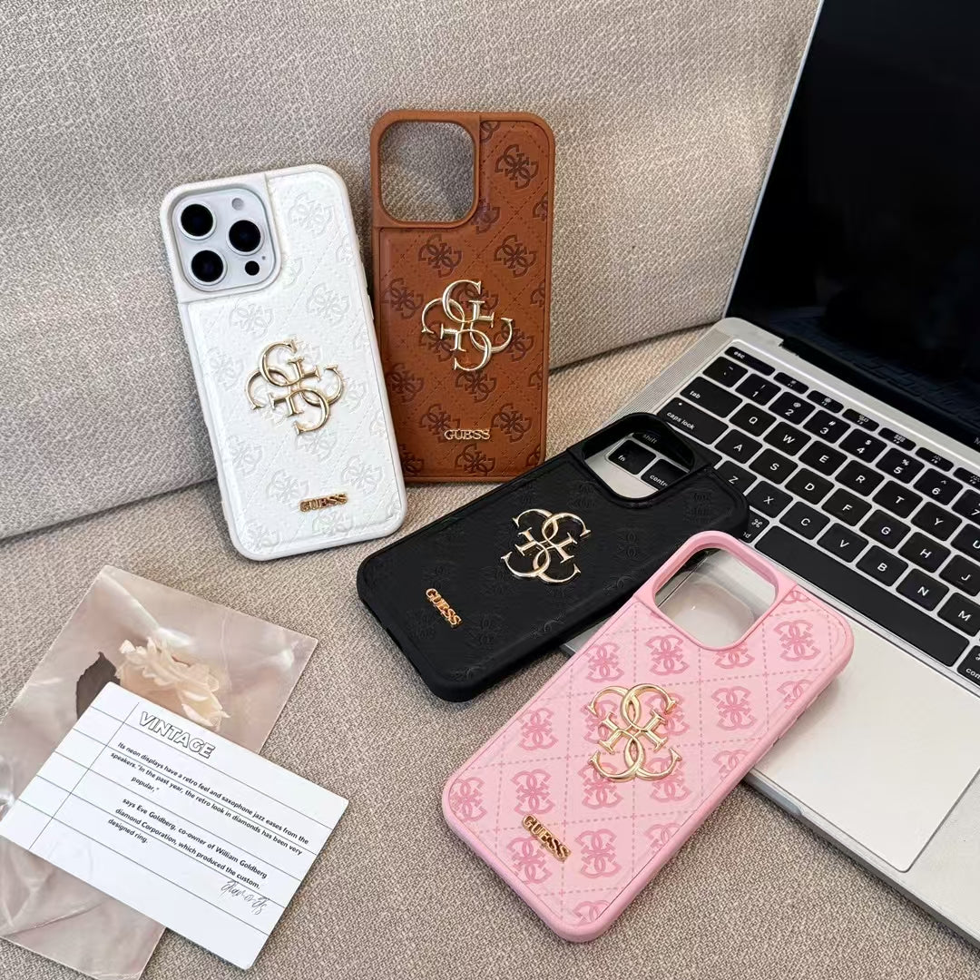 GUESS Monogram Mirror Electroplated Apple iPhone Cases mysite