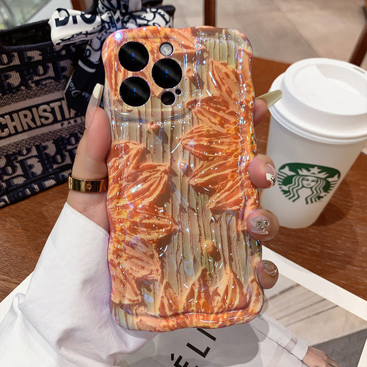 Advanced Sense Oil Painting Flower iPhone Case mysite