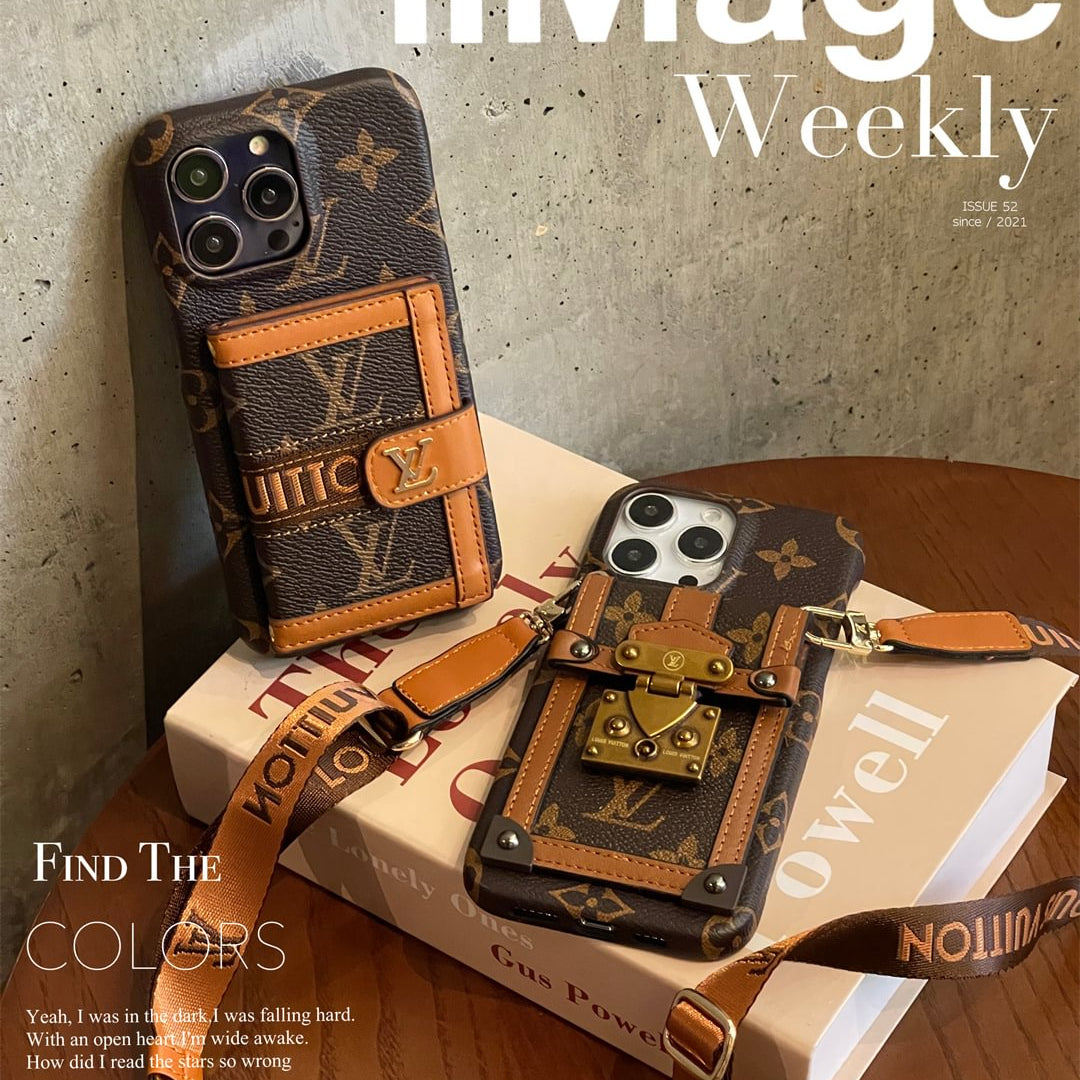 Canvas Leather Wallet Card Holder Crossbody iPhone Cases mysite