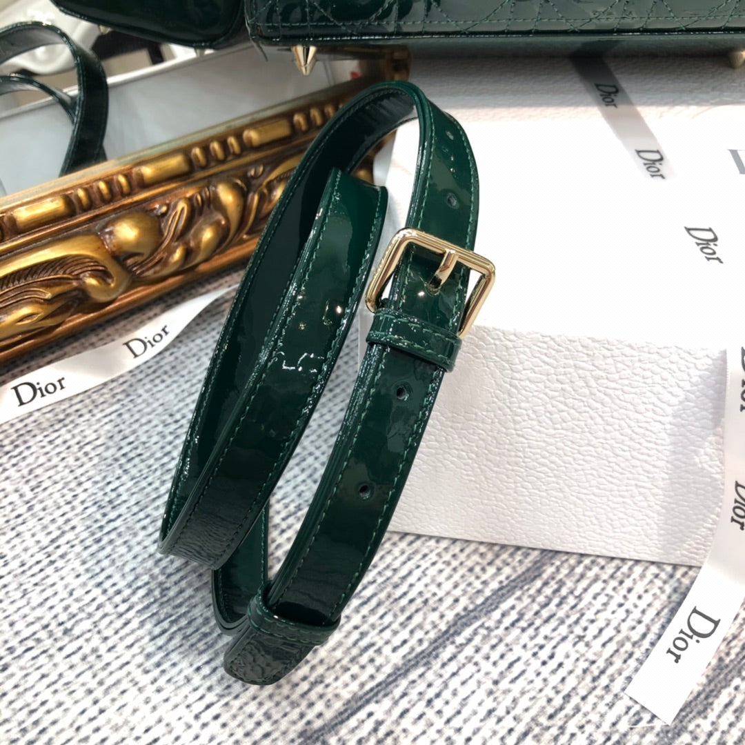 medium lady 24 blue green patent calfskin mysite