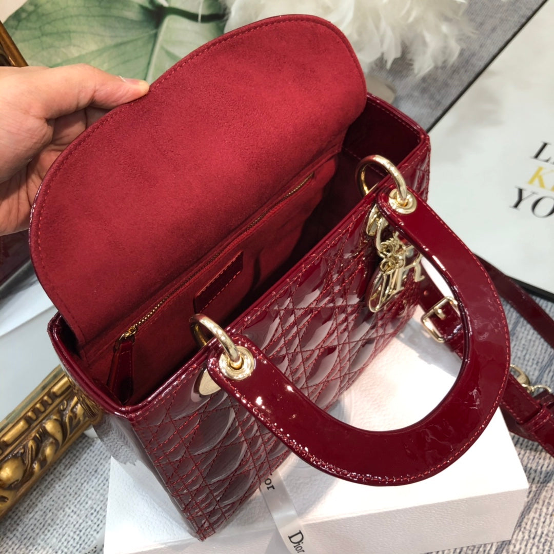 medium lady 24 wine patent calfskin mysite