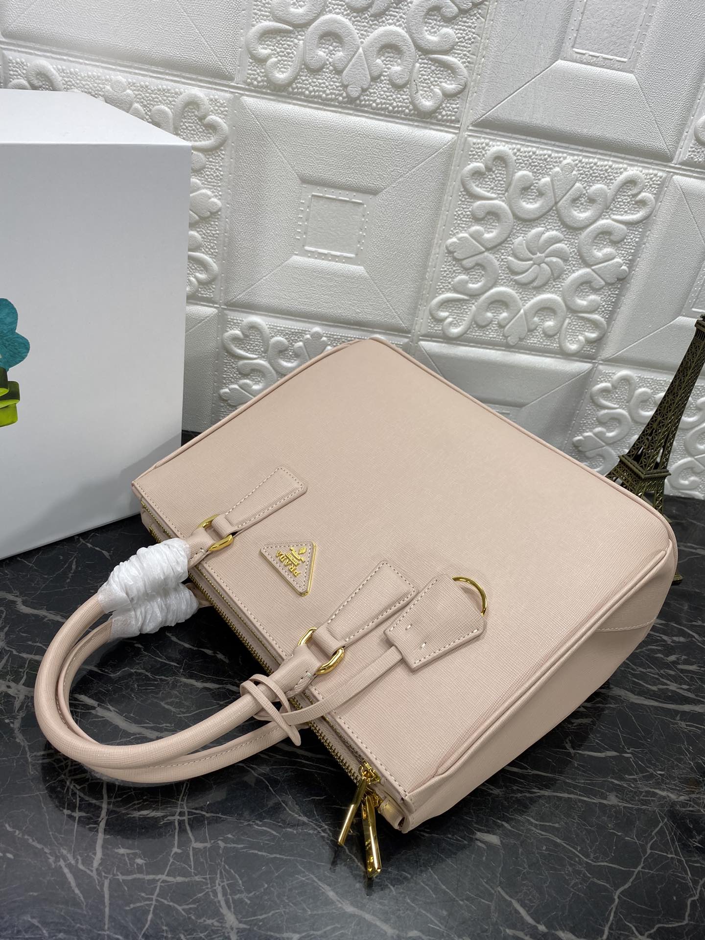 PRA GALLERIA 32 BAG IN BEIGE SAFFIANO LEATHER mysite