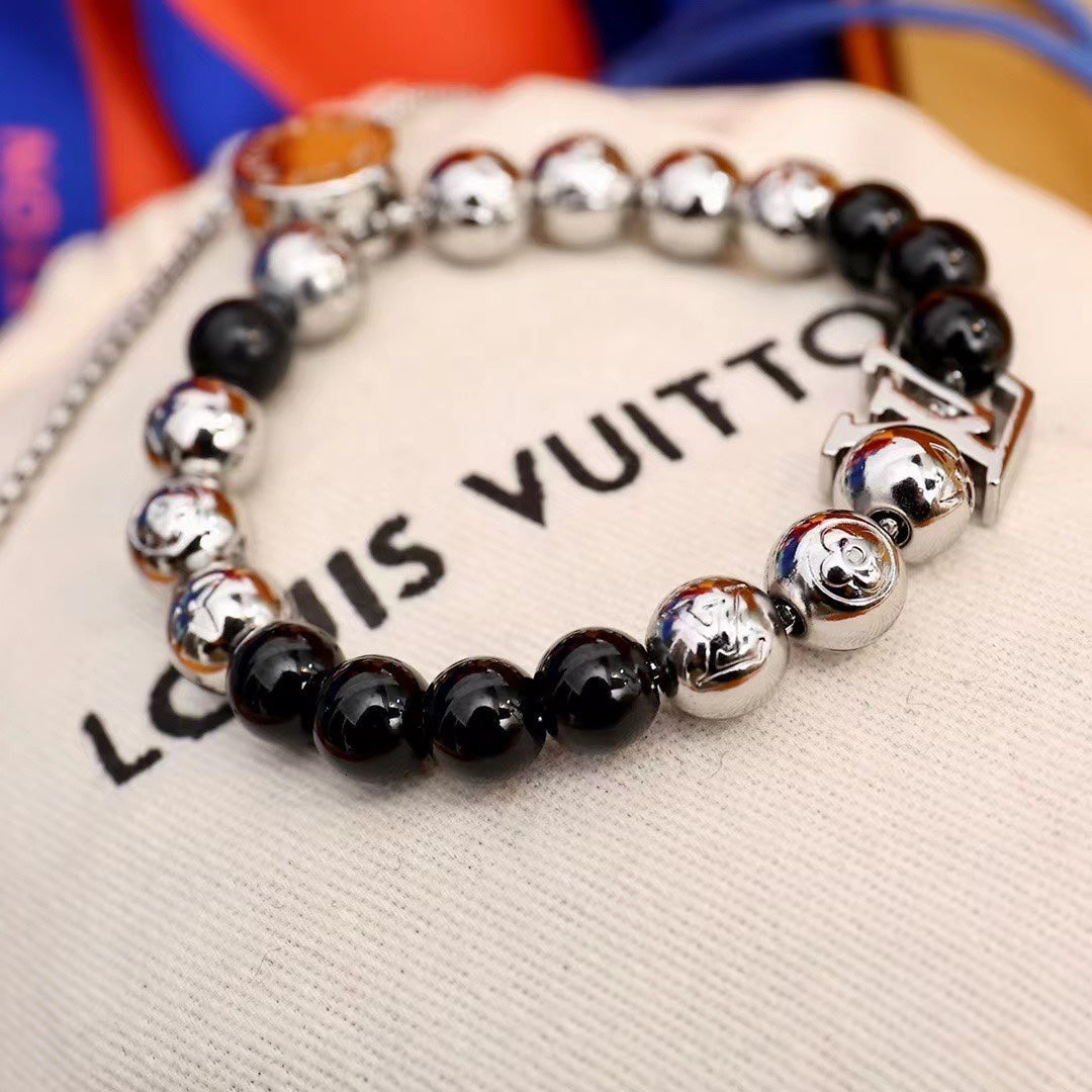 Monogram Adjustable Bead Bracelet mysite