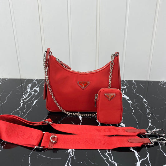 PRA HOBO 22 BAG IN CHERRY RED RE-NYLON mysite