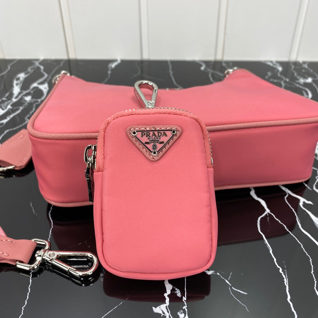 PRA HOBO 22 BAG IN DARK PINK RE-NYLON mysite