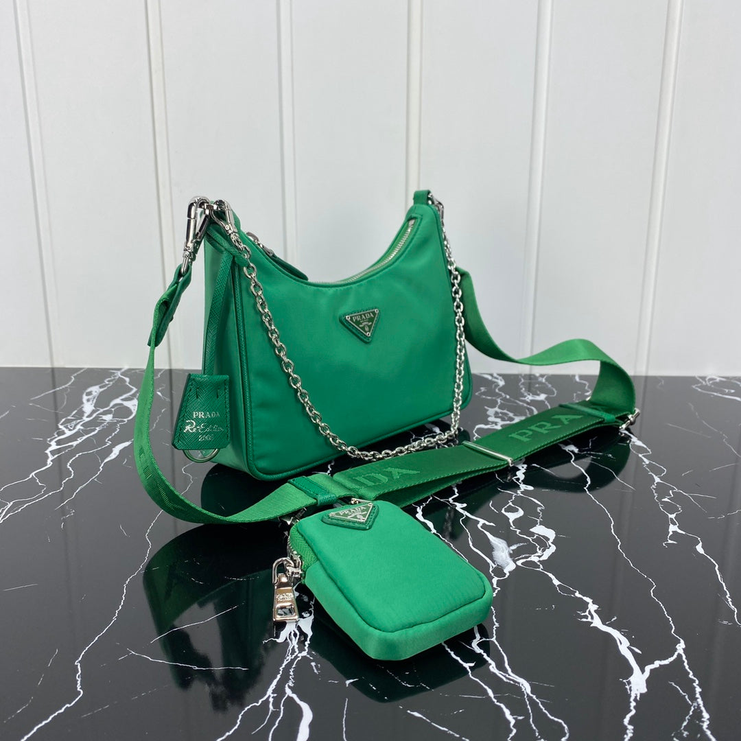 PRA HOBO 22 BAG IN COOL GREEN RE-NYLON mysite