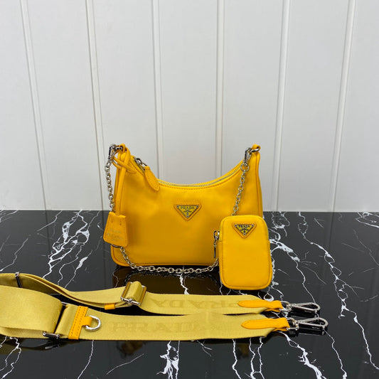 PRA HOBO 22 BAG IN AMBER YELLOW RE-NYLON mysite