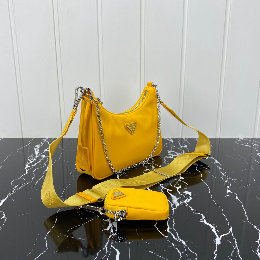 PRA HOBO 22 BAG IN AMBER YELLOW RE-NYLON mysite
