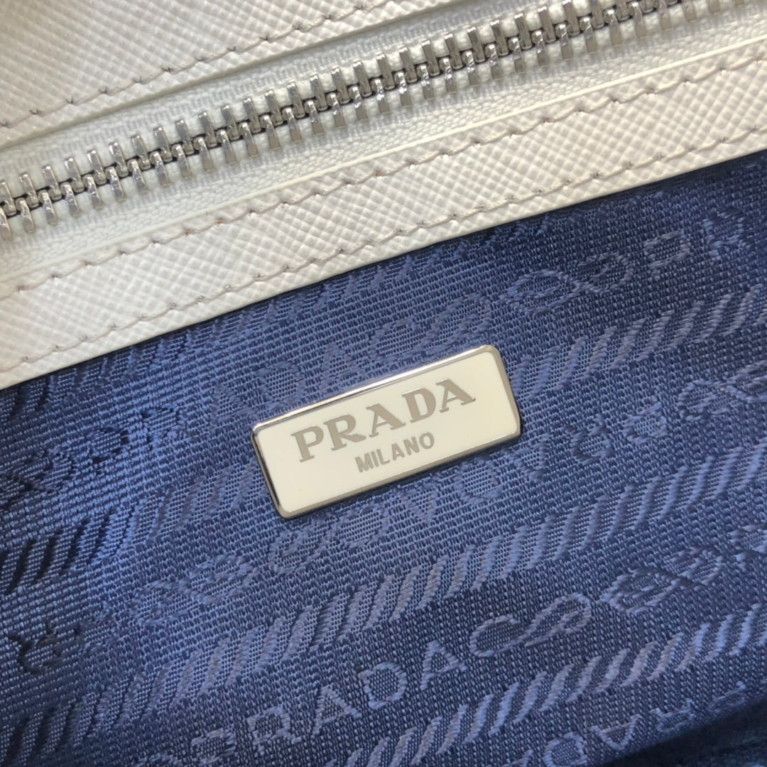 PRA MINI 23 BAG IN WHITE SAFFIANO LEATHER mysite