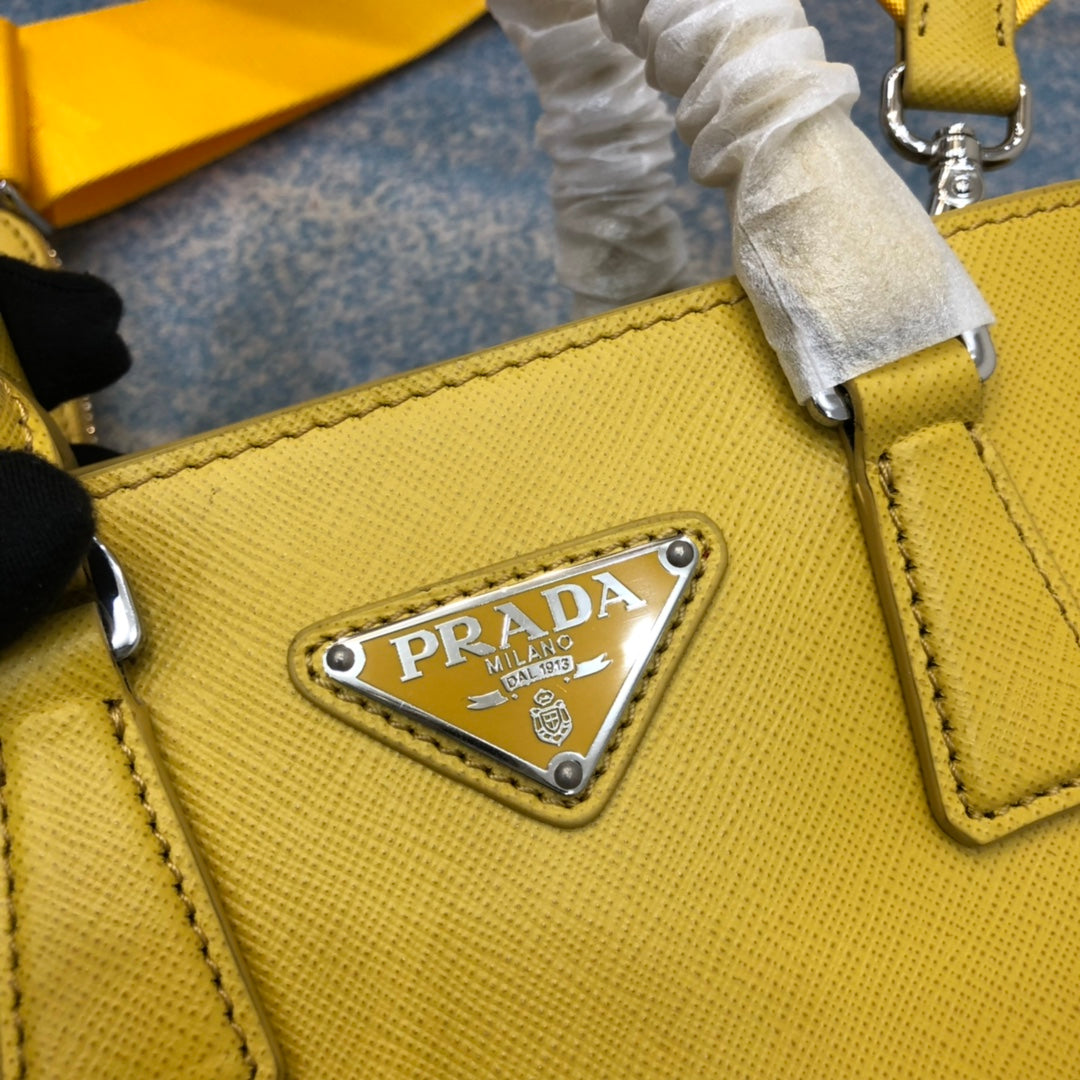 PRA MINI 23 BAG IN SUNNY YELLOW SAFFIANO LEATHER mysite