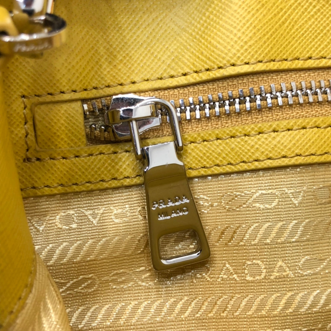 PRA MINI 23 BAG IN SUNNY YELLOW SAFFIANO LEATHER mysite