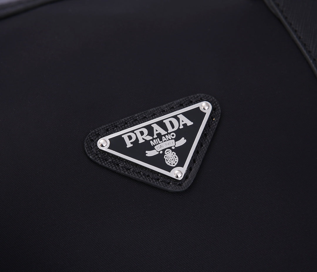 PRA 55 TRAVEL BAG IN BLACK WATERPROOF FABRIC mysite