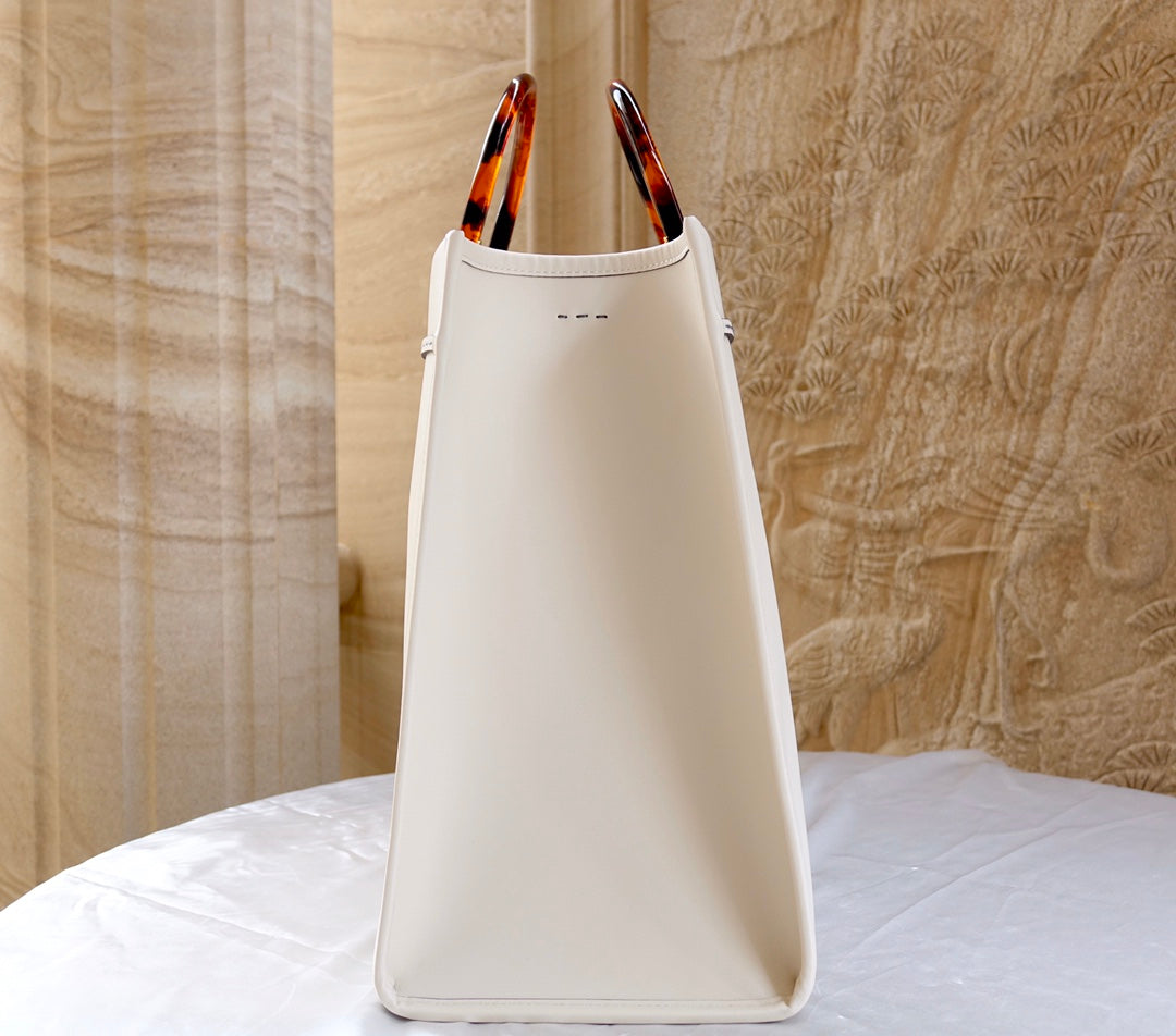 Fend Sunshine Large Bag 40.5 White Leather mysite
