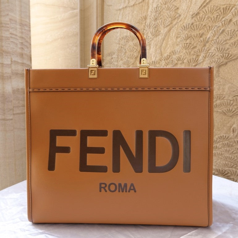 Fend Sunshine Large Bag 40.5 Tan Leather mysite