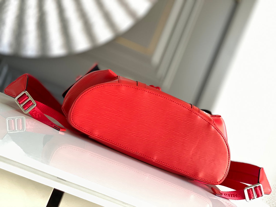 LV x SUPREME CHRISTOPHER SMALL BACKPACK 47 IN RED EPI CALFSKIN mysite