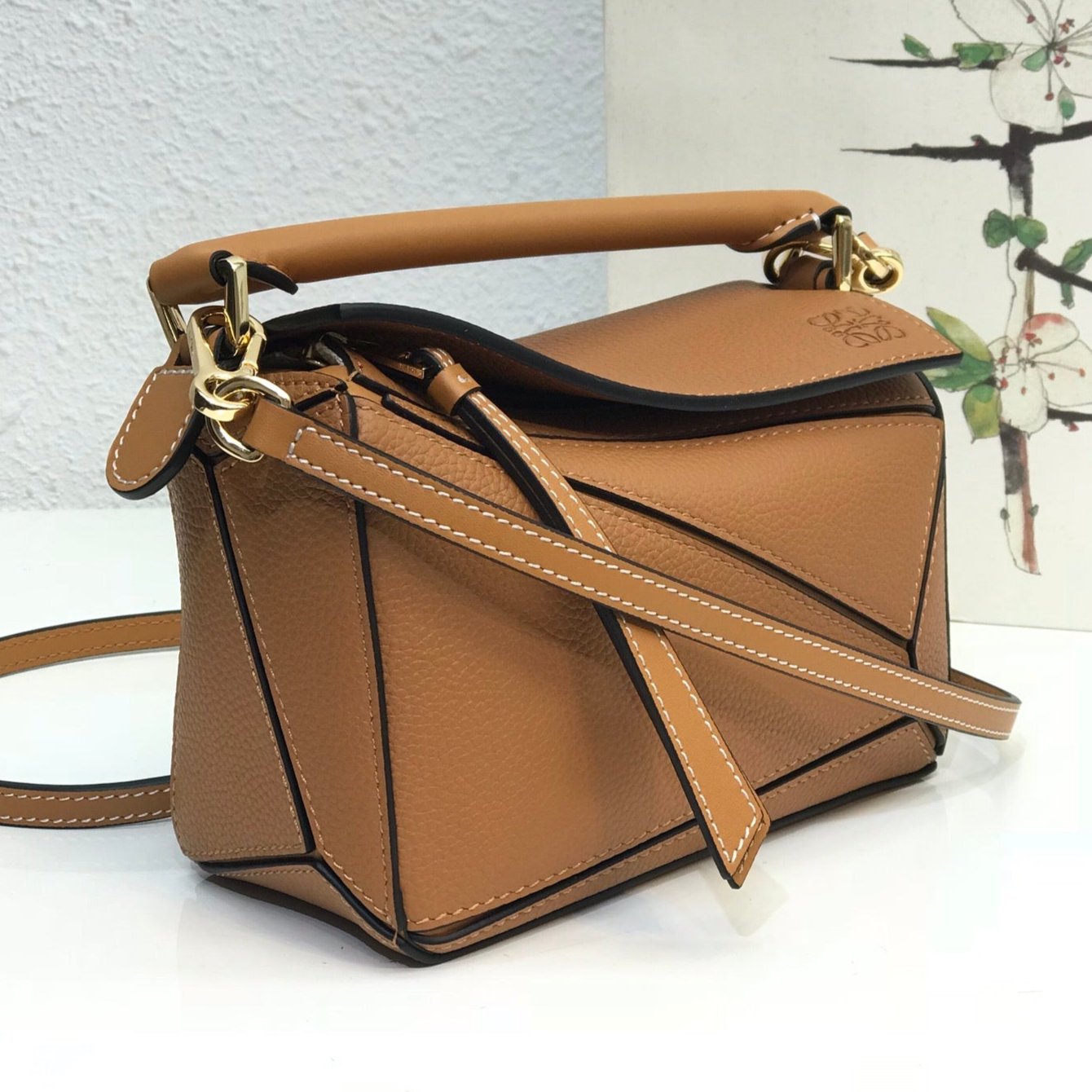 LOE MINI 18 PUZZLE BAG IN WARM DESERT CALFSKIN mysite
