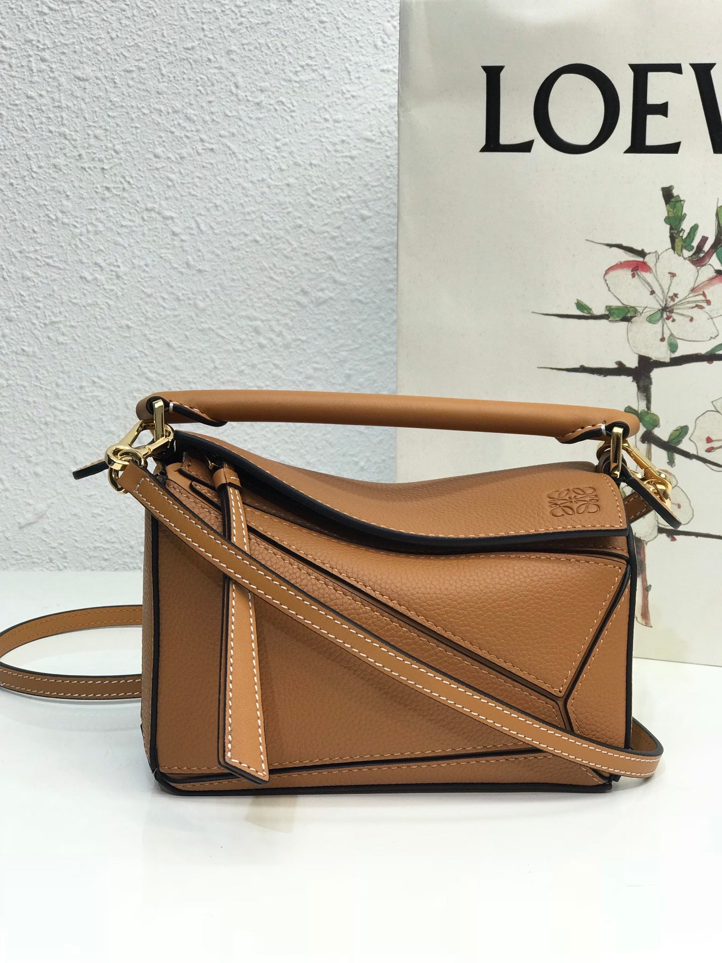 LOE MINI 18 PUZZLE BAG IN WARM DESERT CALFSKIN mysite