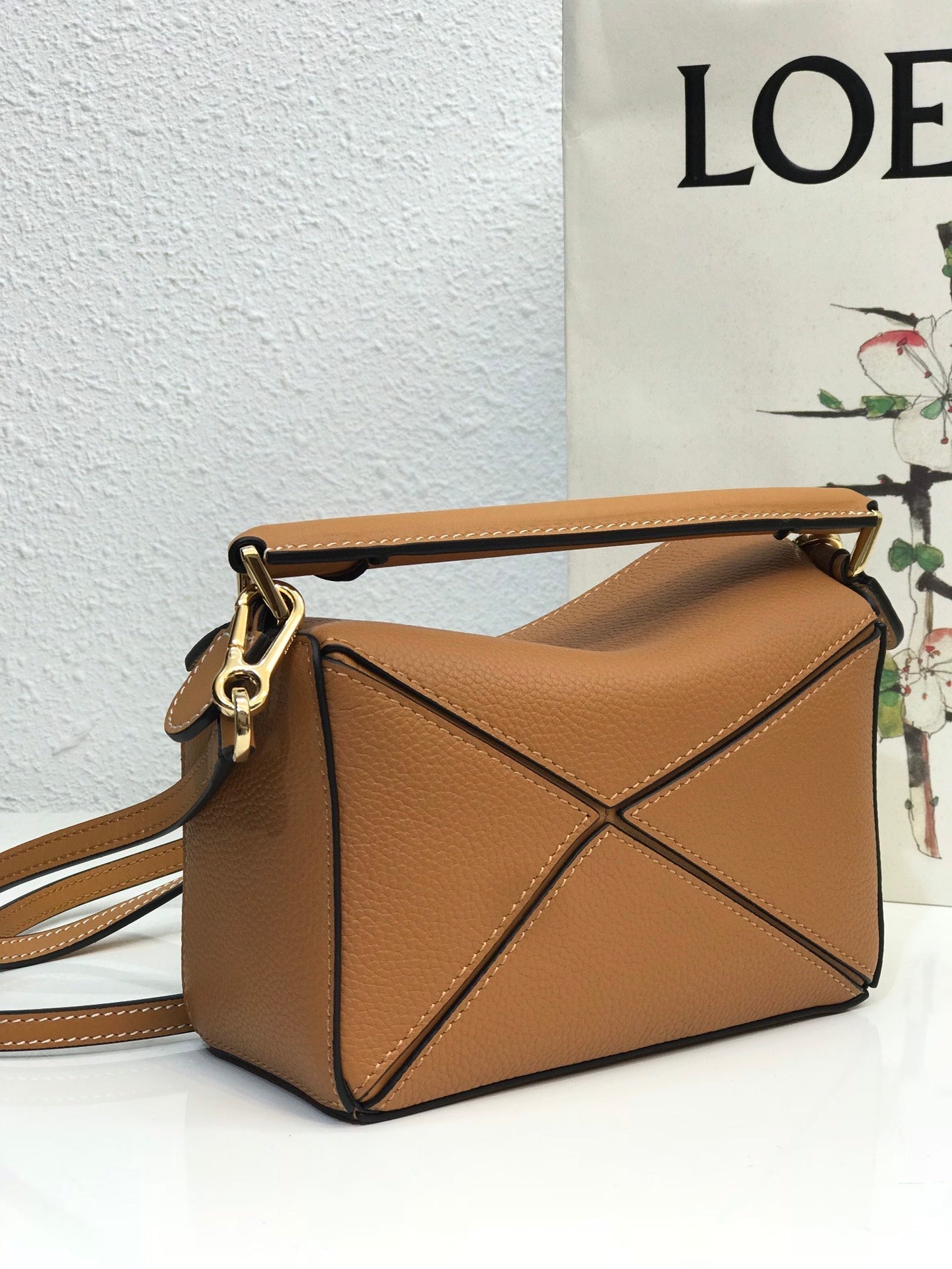 LOE MINI 18 PUZZLE BAG IN WARM DESERT CALFSKIN mysite