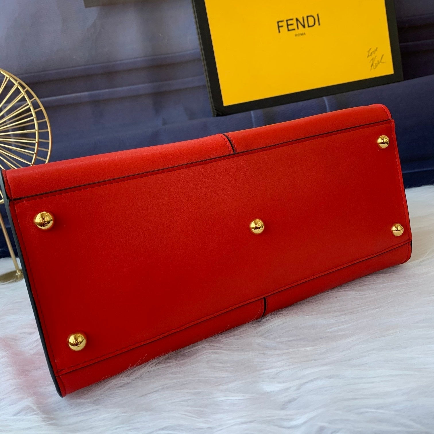 Peekaboo X-lite medium 30cm Bag red lambskin gold hardware mysite
