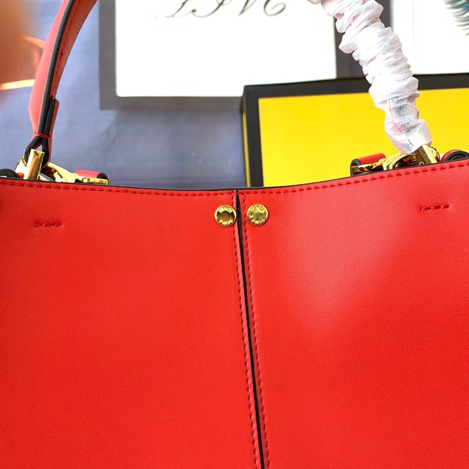 Peekaboo X-lite medium 30cm Bag red lambskin gold hardware mysite