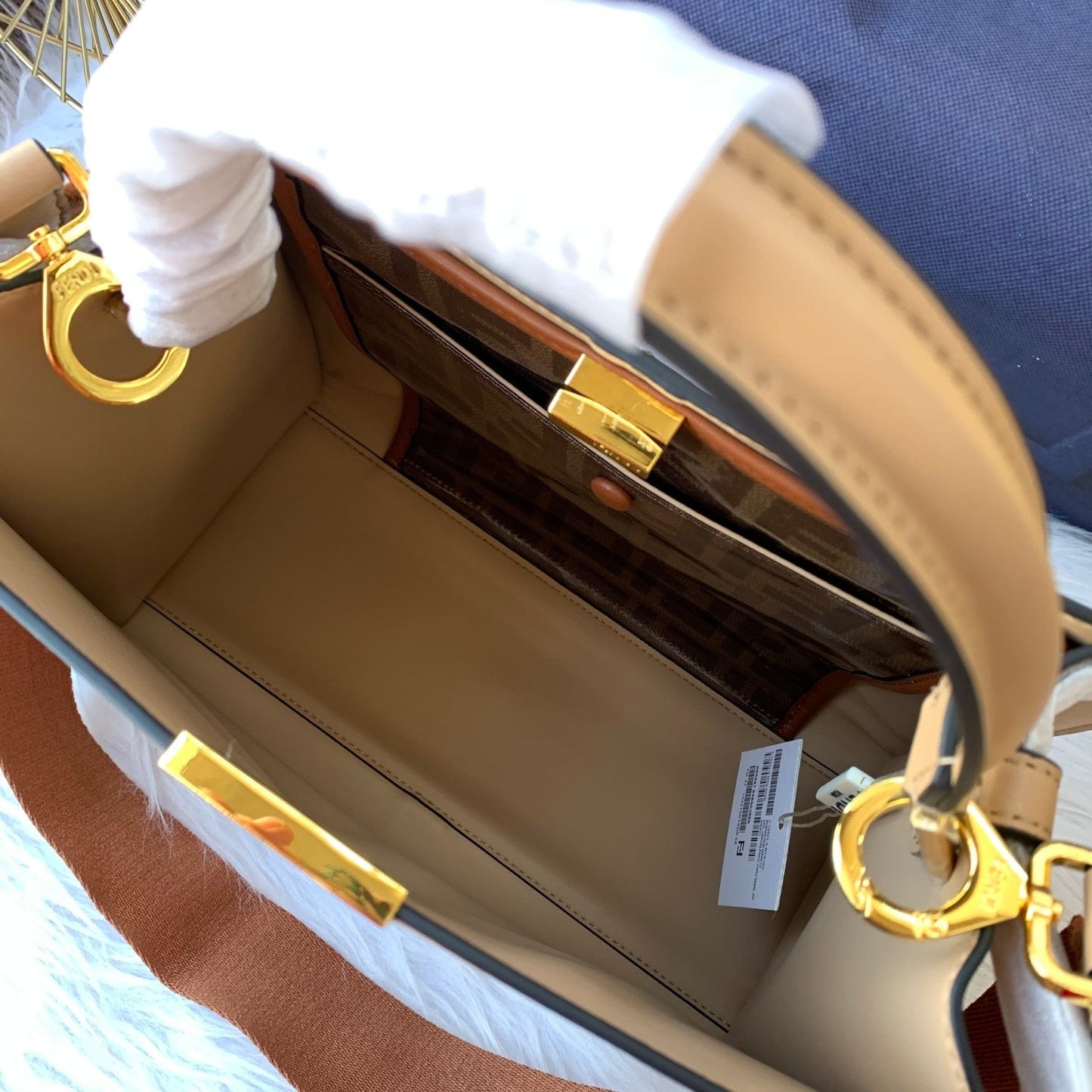 Peekaboo X-lite medium 30cm Bag light brown lambskin gold hardware mysite