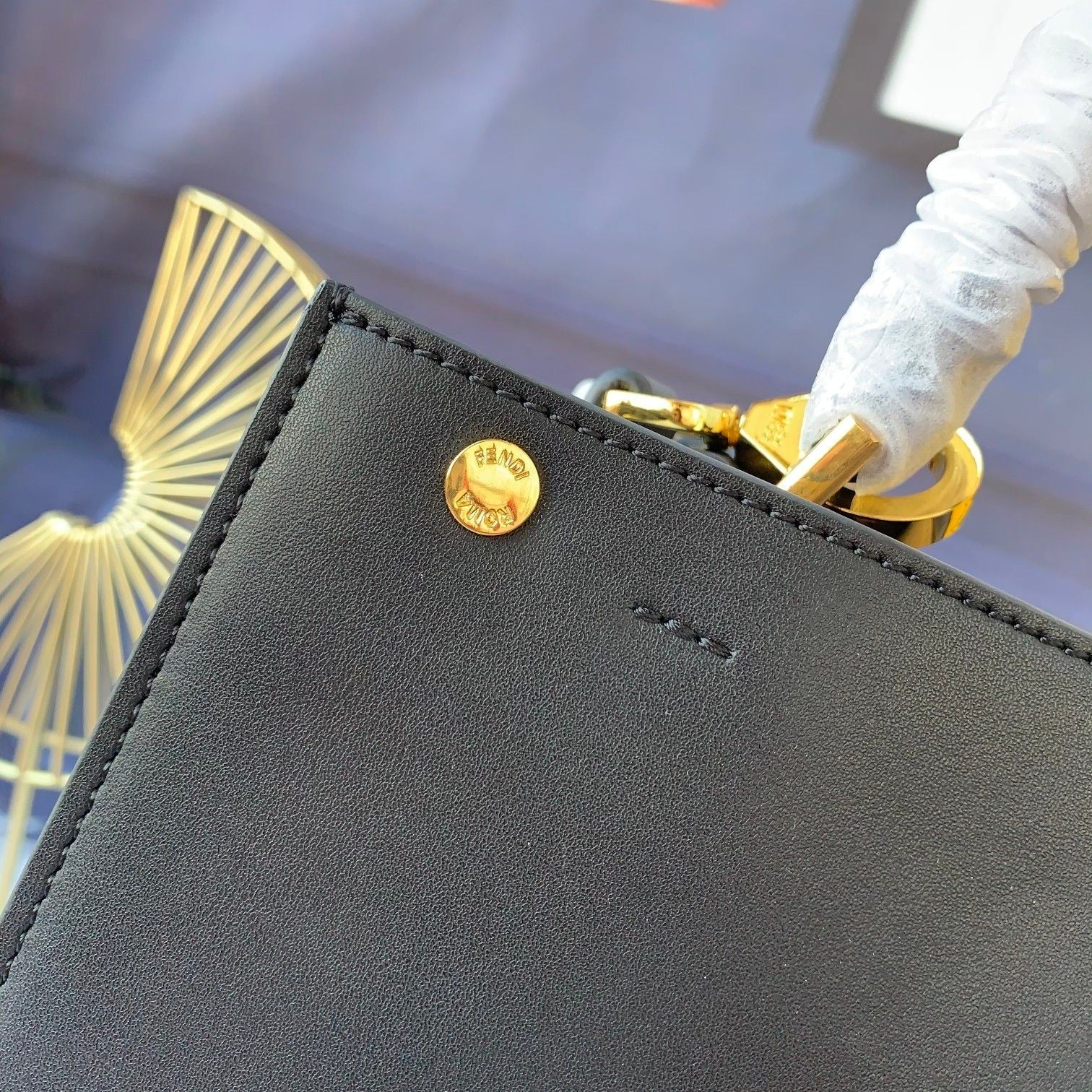 Peekaboo X-lite medium 30cm Bag black lambskin gold hardware mysite