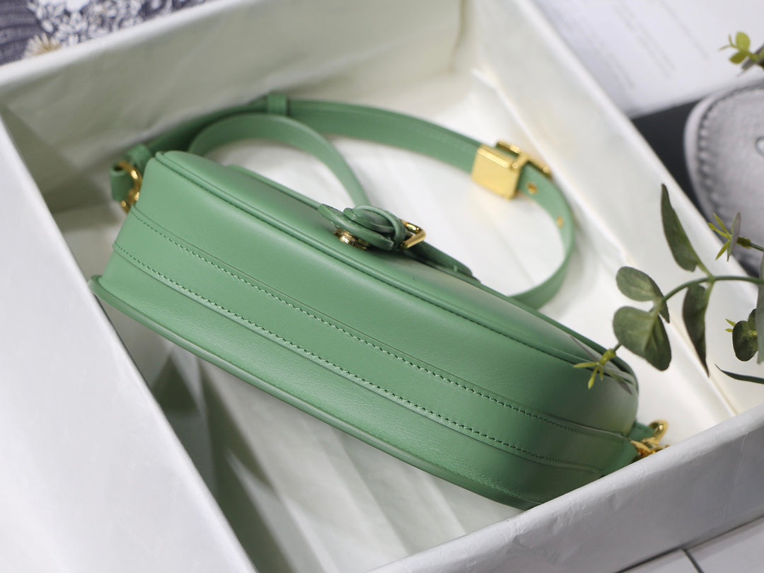 MEDIUM CD BOBBY 22CM BLUE GREEN CALFSKIN GOLD HARDWARE mysite