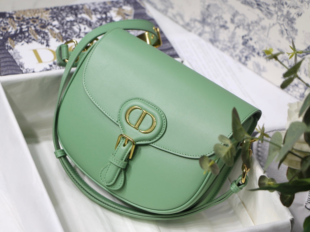 MEDIUM CD BOBBY 22CM BLUE GREEN CALFSKIN GOLD HARDWARE mysite