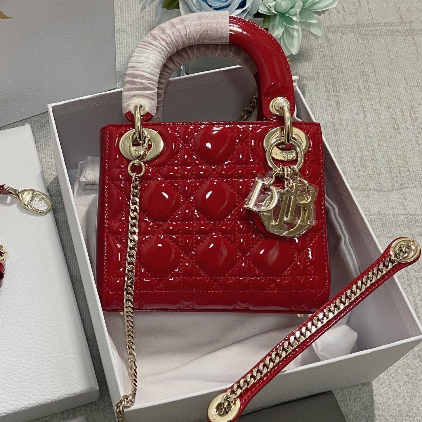 mini lady 17 red patent calfskin mysite