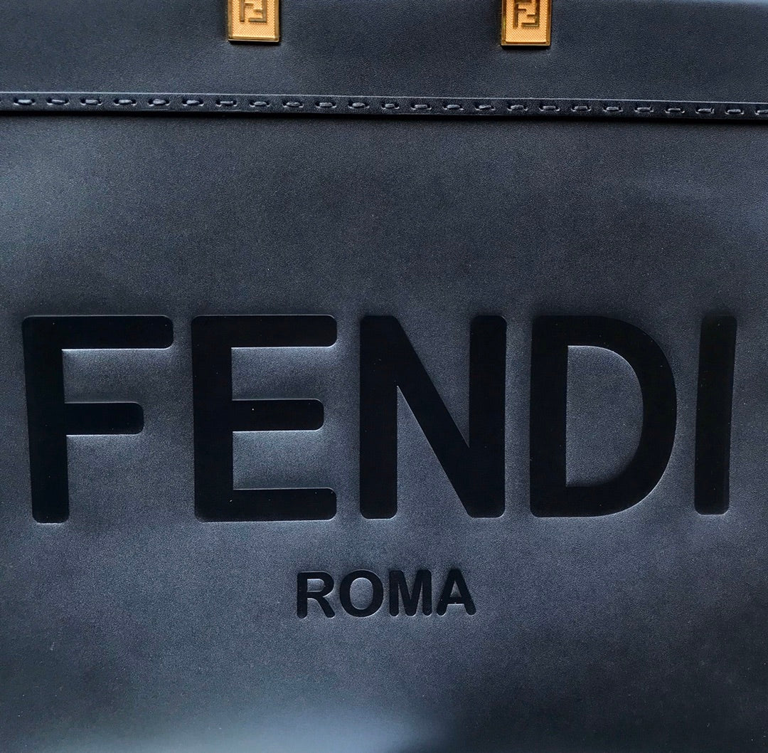 Fend Sunshine Large Bag 40.5 Black Leather mysite