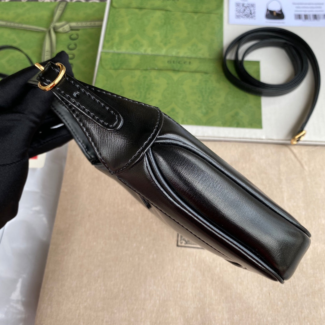 gg jackie mini 19cm black calfskin mysite