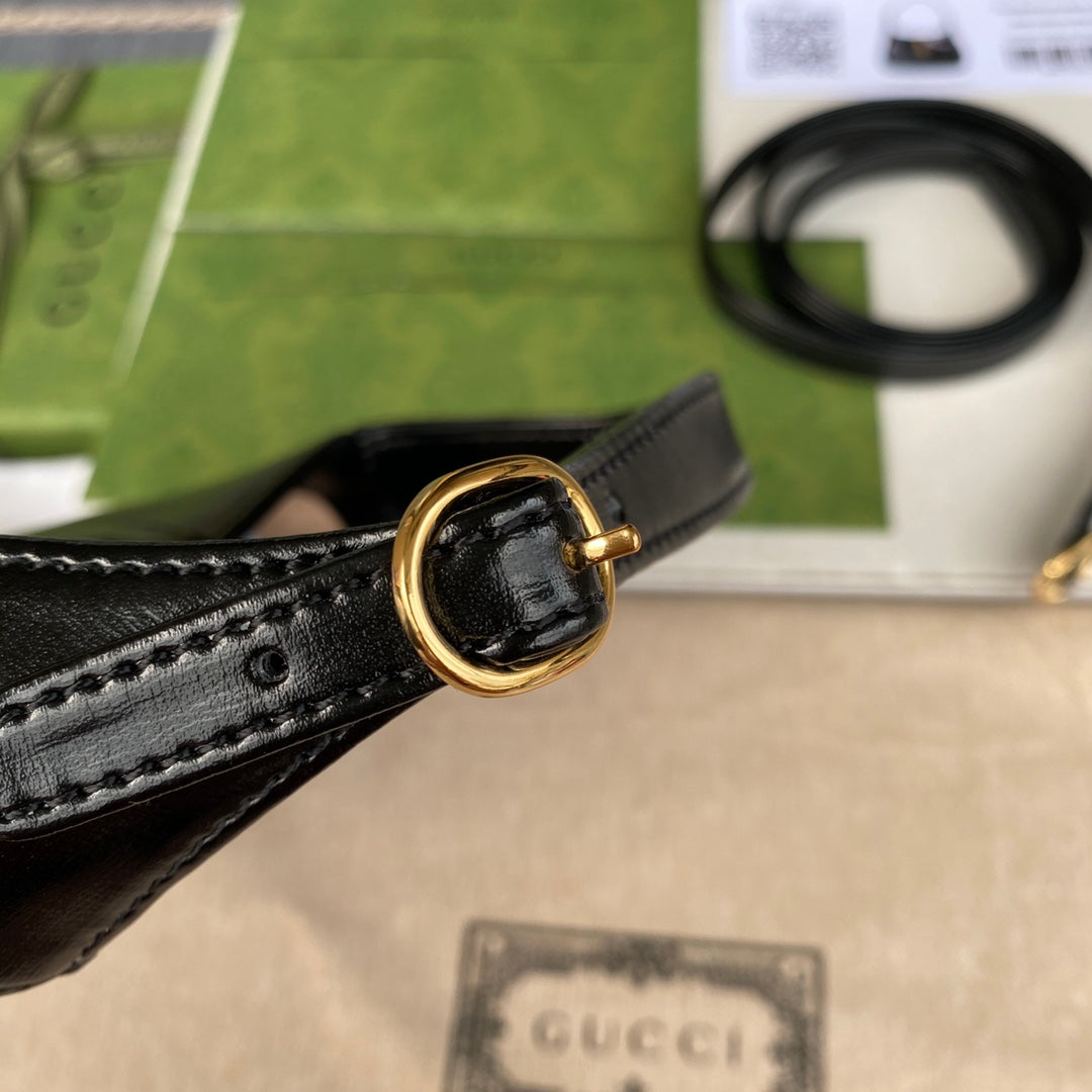 gg jackie mini 19cm black calfskin mysite