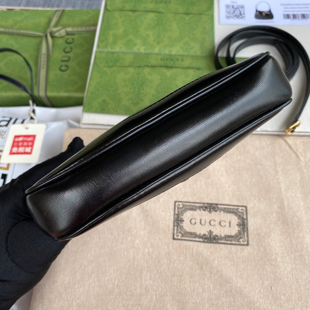 gg jackie mini 19cm black calfskin mysite