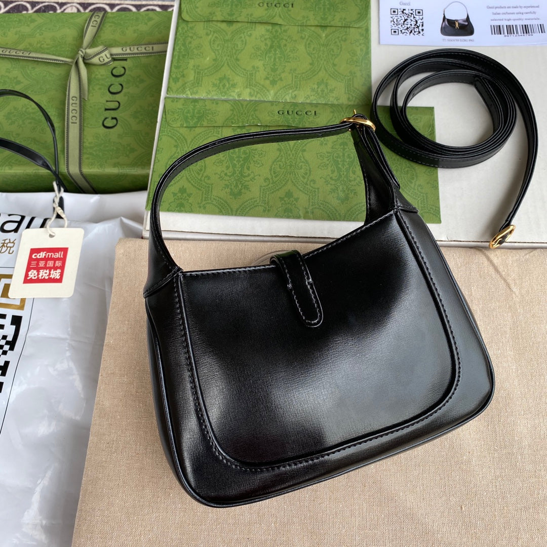 gg jackie mini 19cm black calfskin mysite