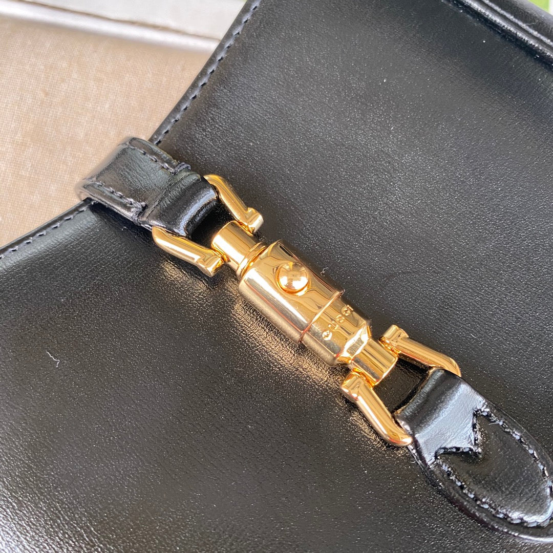 gg jackie mini 19cm black calfskin mysite