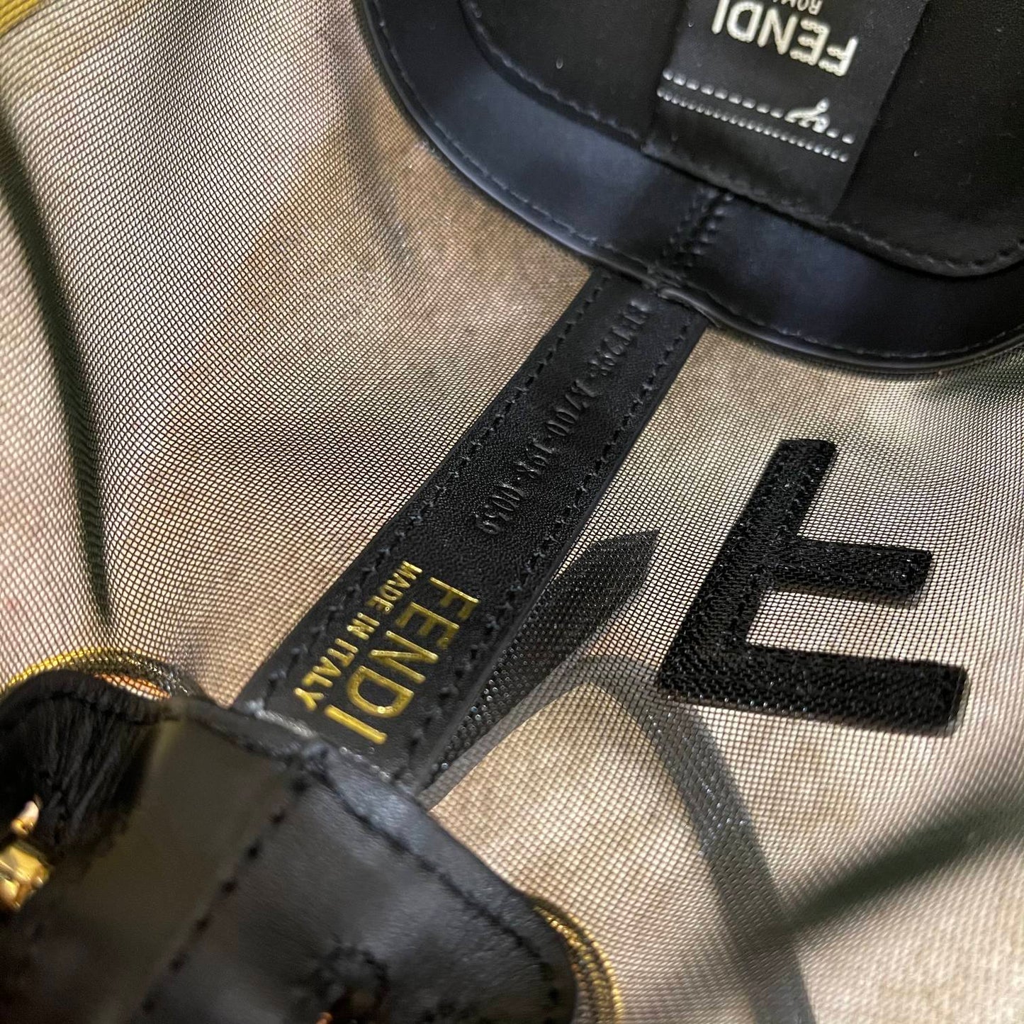 MON TRESOR 18 IN BLACK CALFSKIN AND MESH mysite