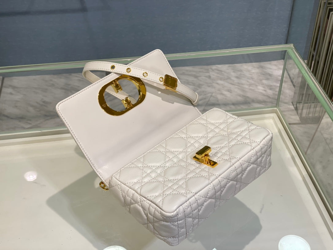 SMALL CARO BAG 20 WHITE CALFSKIN mysite