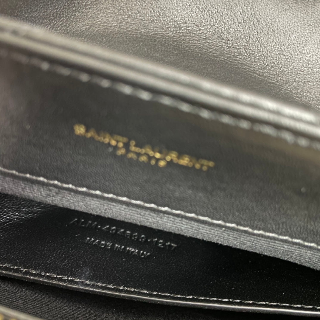 LOULOU SMALL 25 IN BLACK LAMBSKIN GOLD HARDWARE mysite