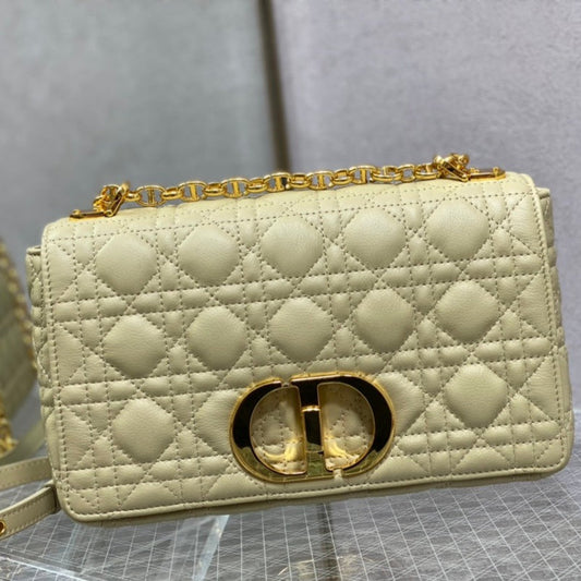 medium caro 25.5 light yellow calfskin mysite