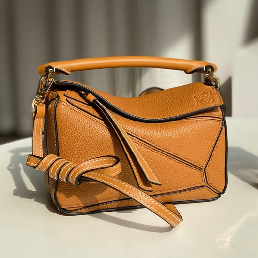 mini puzzle 18cm orange calfskin gold hardware mysite